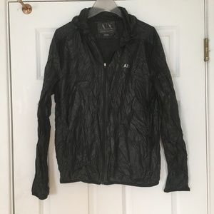 Armani Exchange Lightweight Nylon Rain Jacket